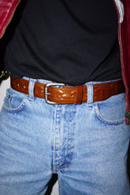 Stingwater Anchor Chain Belt Rusty Brown