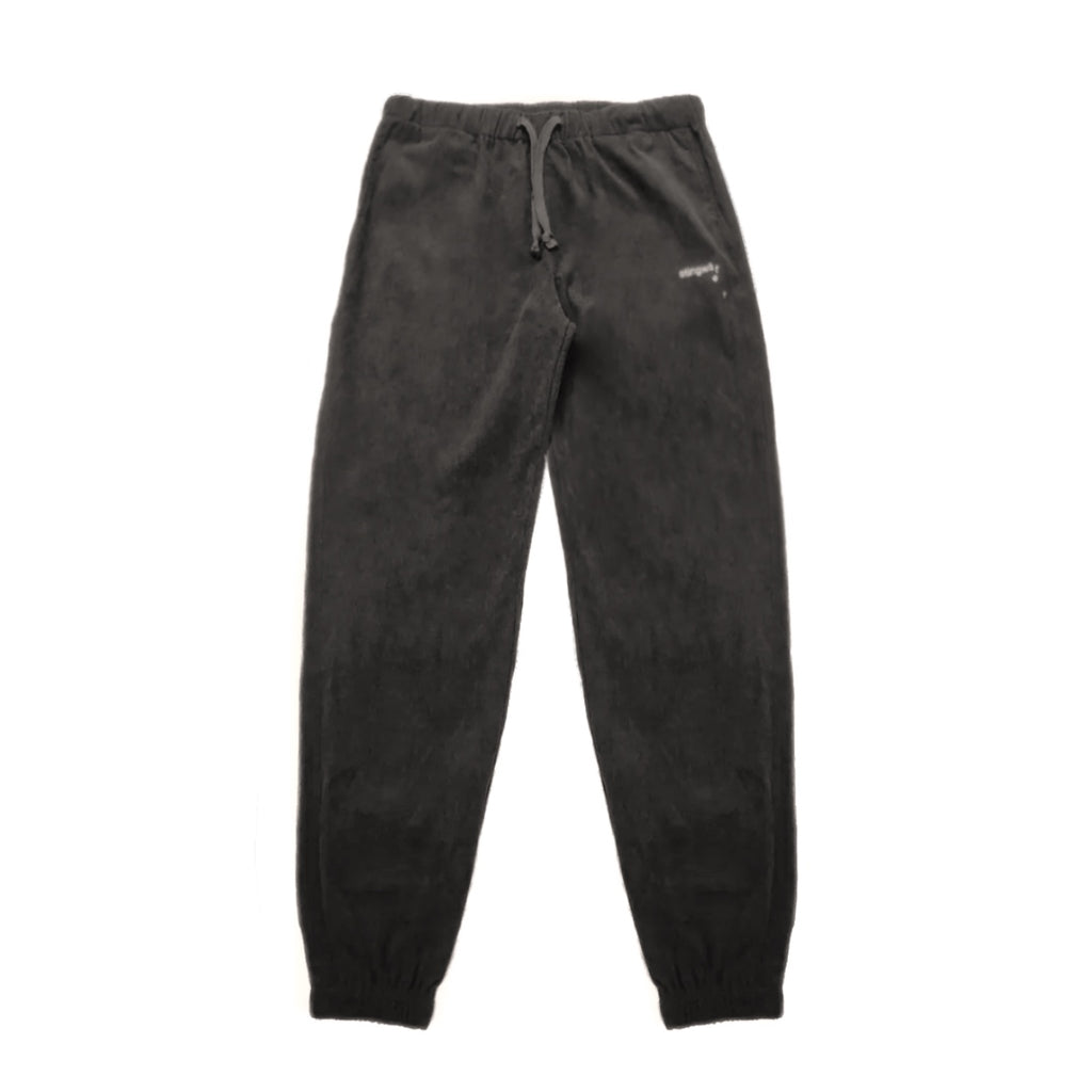 Corduroy Melting logo Sweatpants Black
