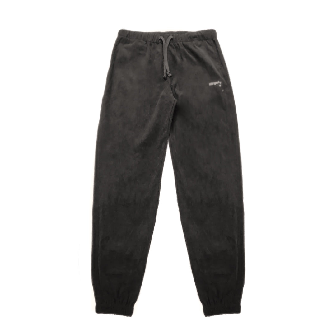 Corduroy Melting logo Sweatpants Black