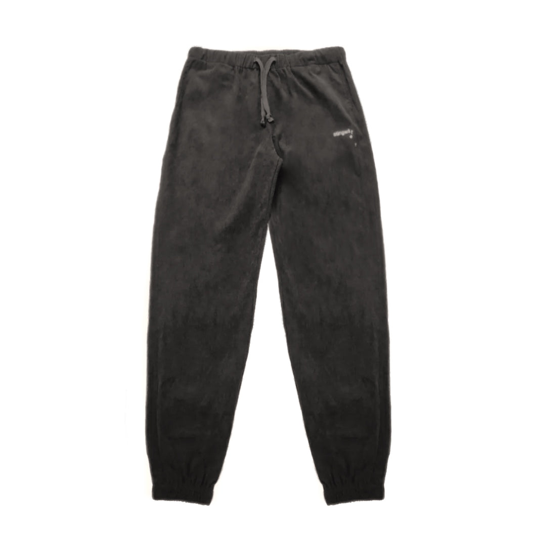 Corduroy Melting logo Sweatpants Black