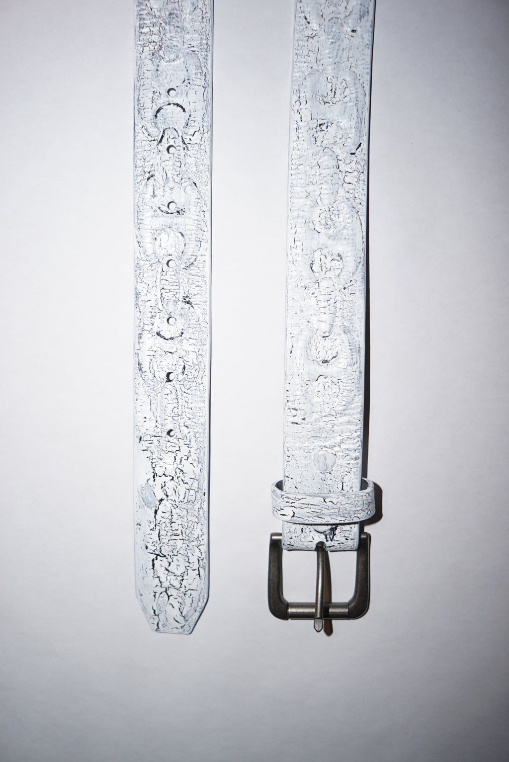 Stingwater Studded Anchor Chain Belt Archival White