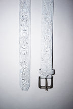 Stingwater Studded Anchor Chain Belt Archival White