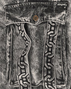 Red Sea Cargo Denim Shorts Black (Chained)
