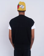 V Speshal Organic Strawberry Beanie Yellow Stripes