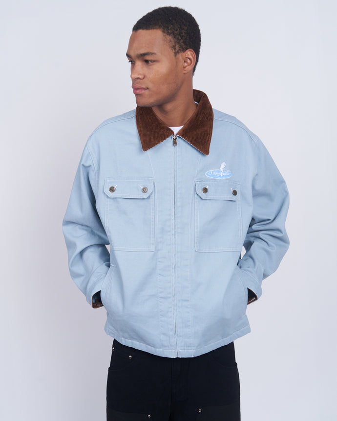 Cow Head Work Jacket Blue