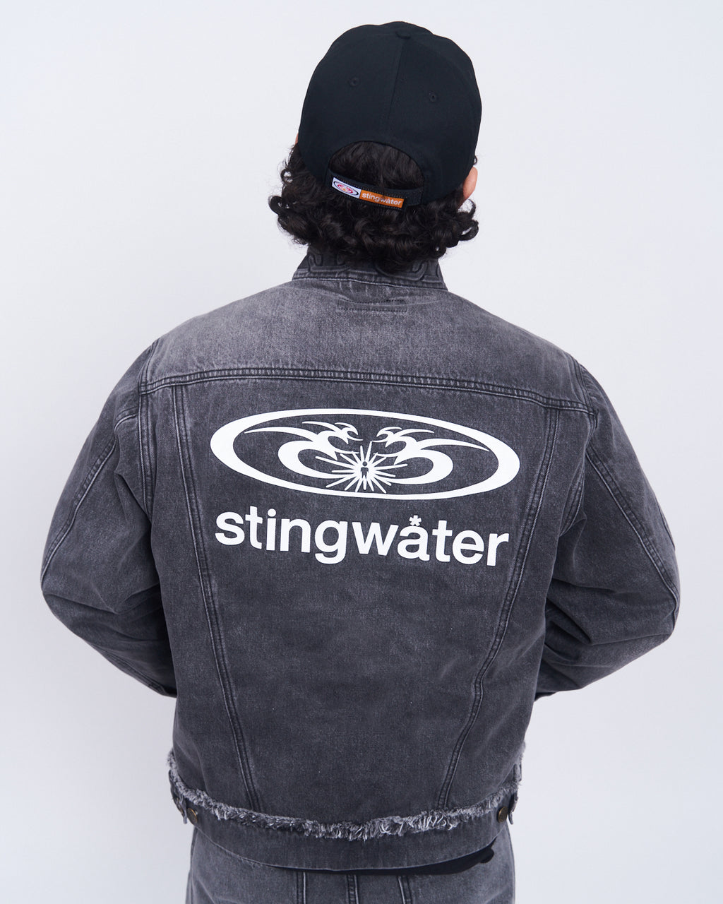 Neck Chain Jacket Acid Black