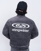 Neck Chain Jacket Acid Black