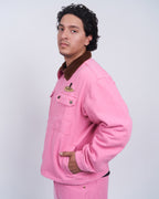 Cow Head Work Jacket Pink