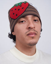Load image into Gallery viewer, V Speshal Organic Strawberry Beanie Brown Stripes
