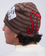 Load image into Gallery viewer, V Speshal Organic Strawberry Beanie Brown Stripes
