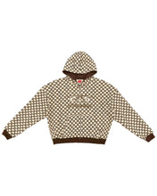 Load image into Gallery viewer, Judicial Zip Up Hoodie Coffee/Cream
