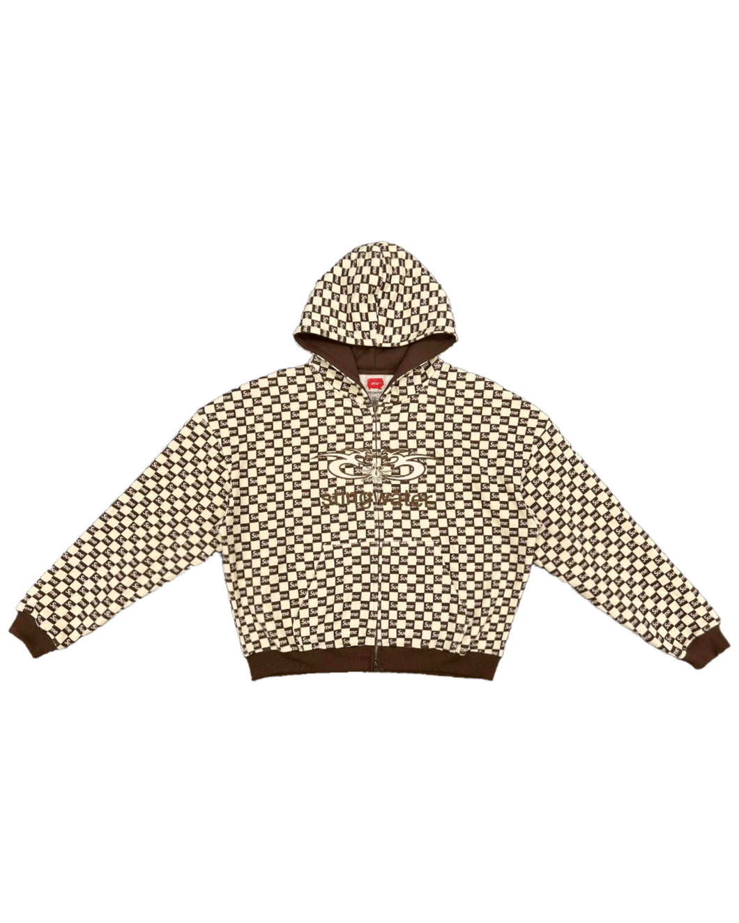 Judicial Zip Up Hoodie Coffee/Cream