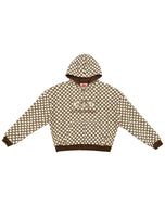 Judicial Zip Up Hoodie Coffee/Cream