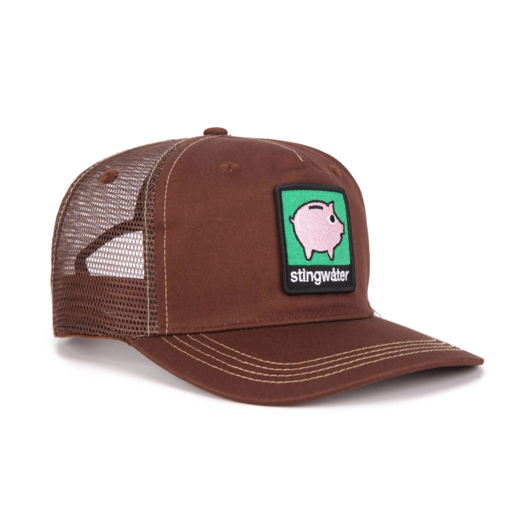 Piggy Bank Trucker Hat Brown