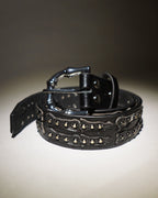 Stingwater Studded Bone Belt Archival Black