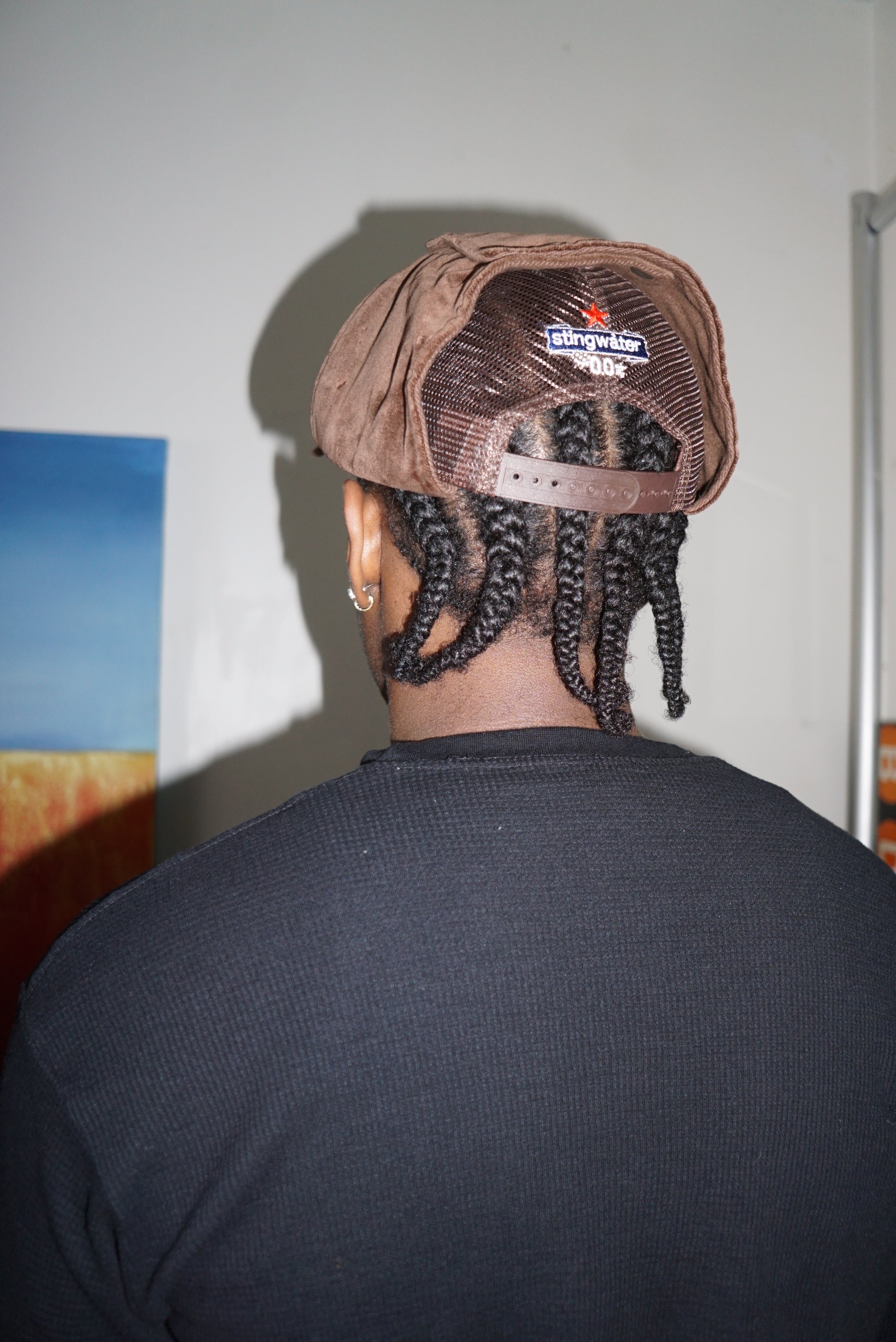 Arabic Trucker Hat Brown