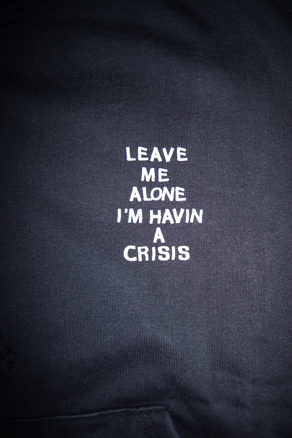 Mini Crisis Zip Up Hoodie Faded Black