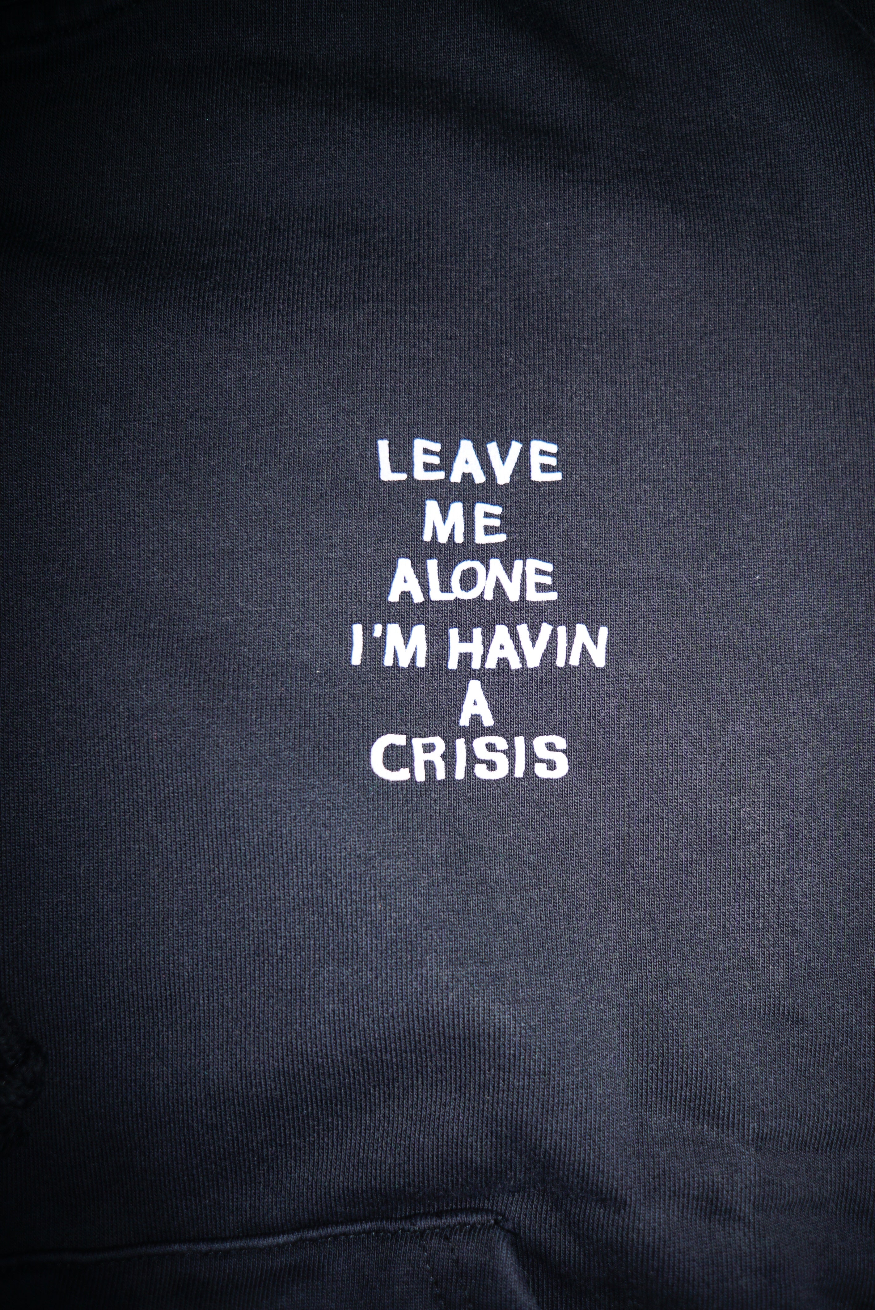 Mini Crisis Zip Up Hoodie Faded Black