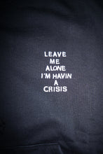 Load image into Gallery viewer, Mini Crisis Zip Up Hoodie Faded Black
