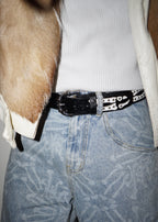 Stingwater Studded Bone Belt Black