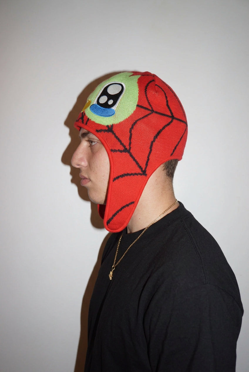 Crisis Owl Beanie Red Spider