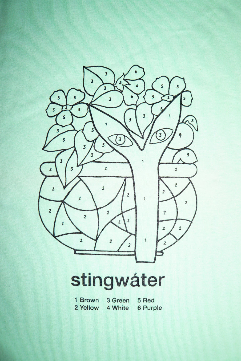 Color By Number T-Shirt Mint