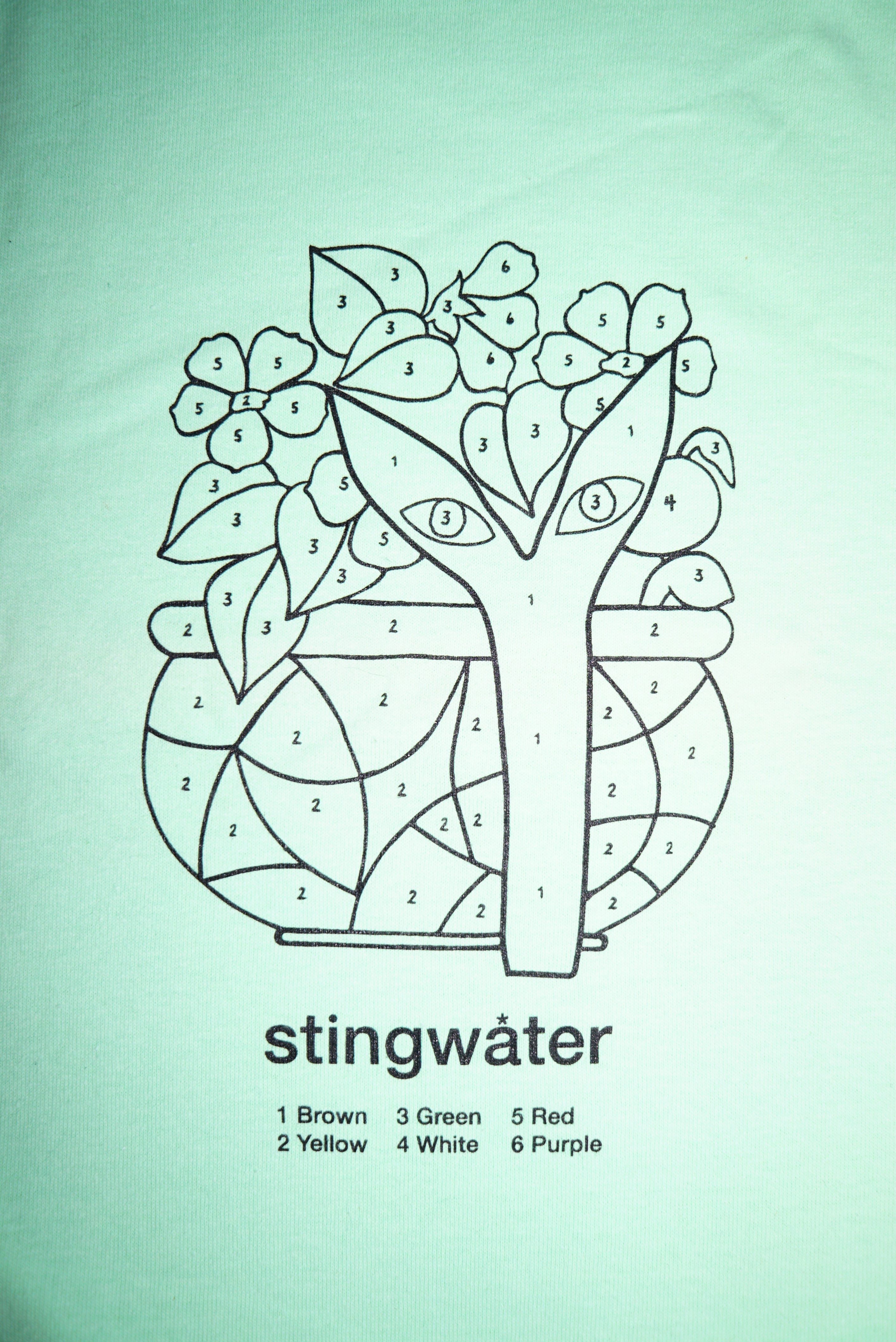 Color By Number T-Shirt Mint