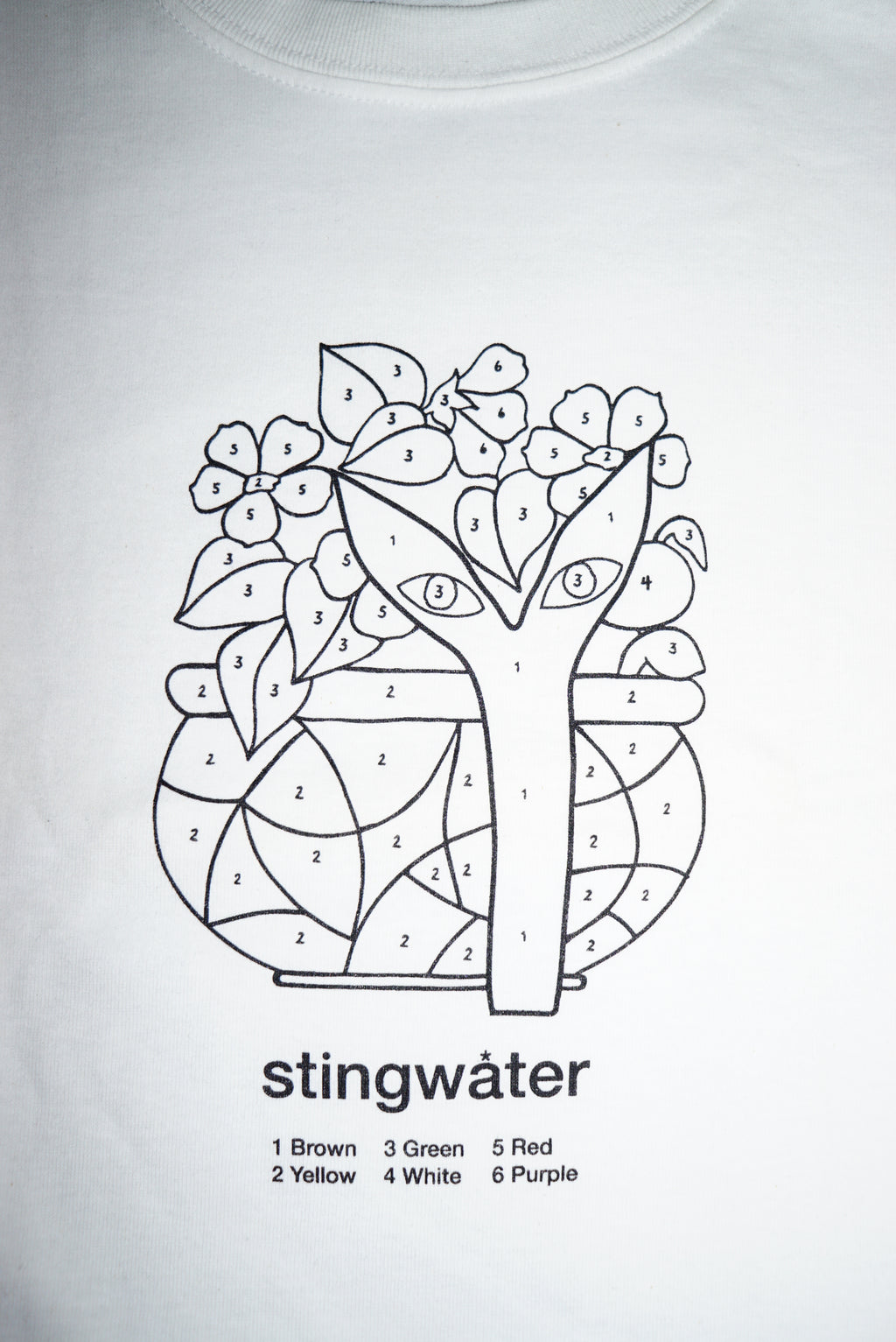 Color By Number T-Shirt White