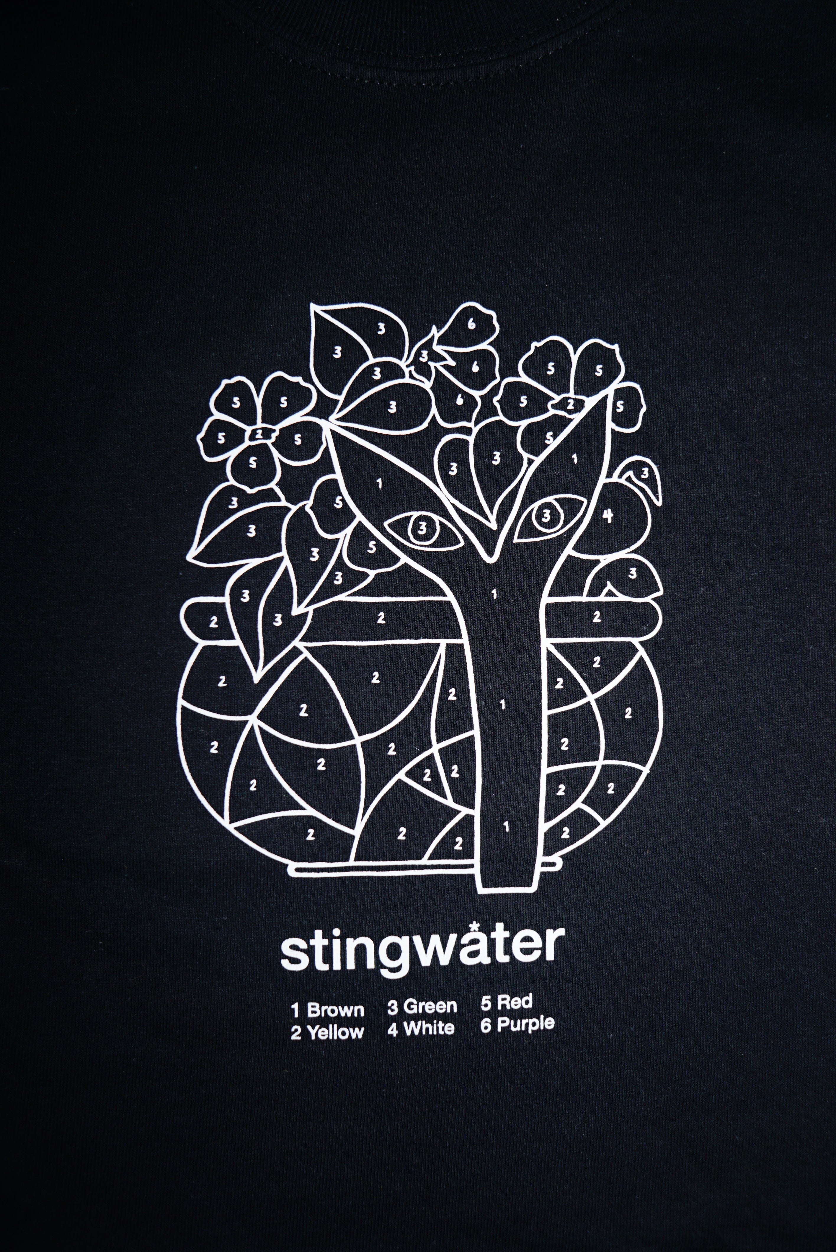Color By Number T-Shirt Black