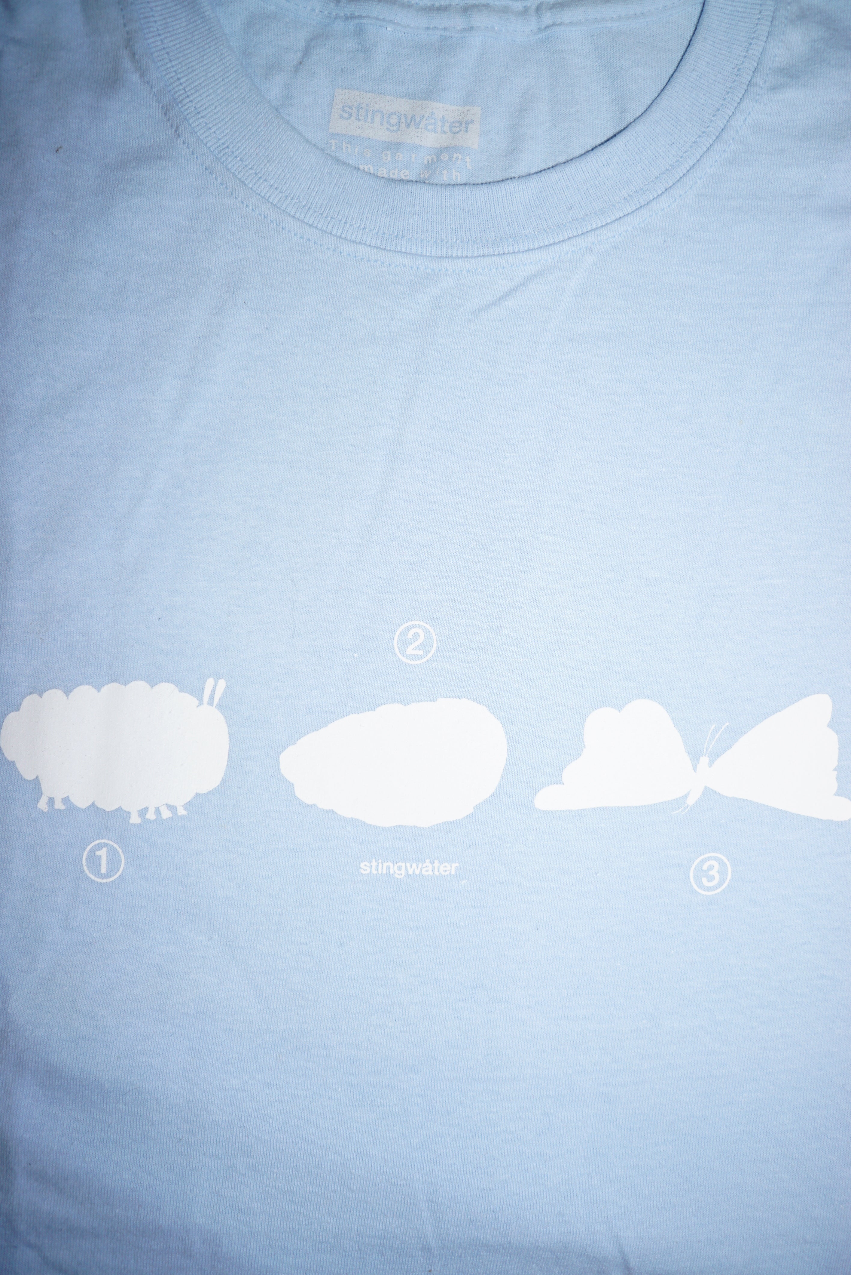 Metamorphosis T shirt sky blue