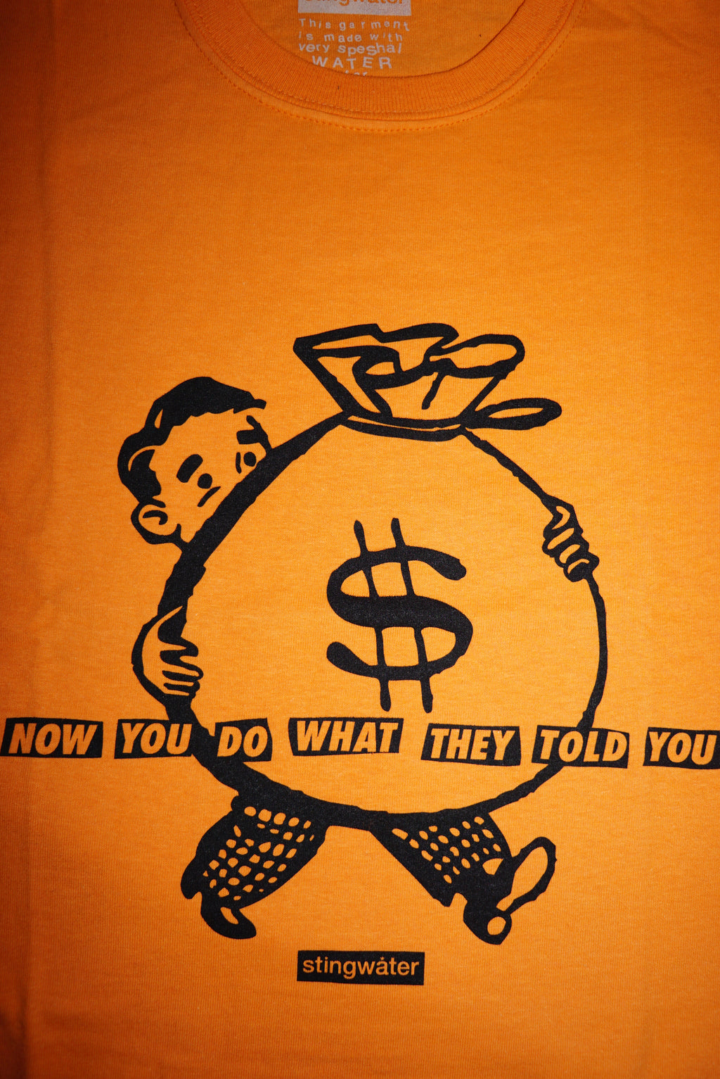 Now you do what they told you T shirt orange