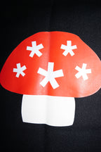 Aga Mushroom Canvas Tote Bag Black