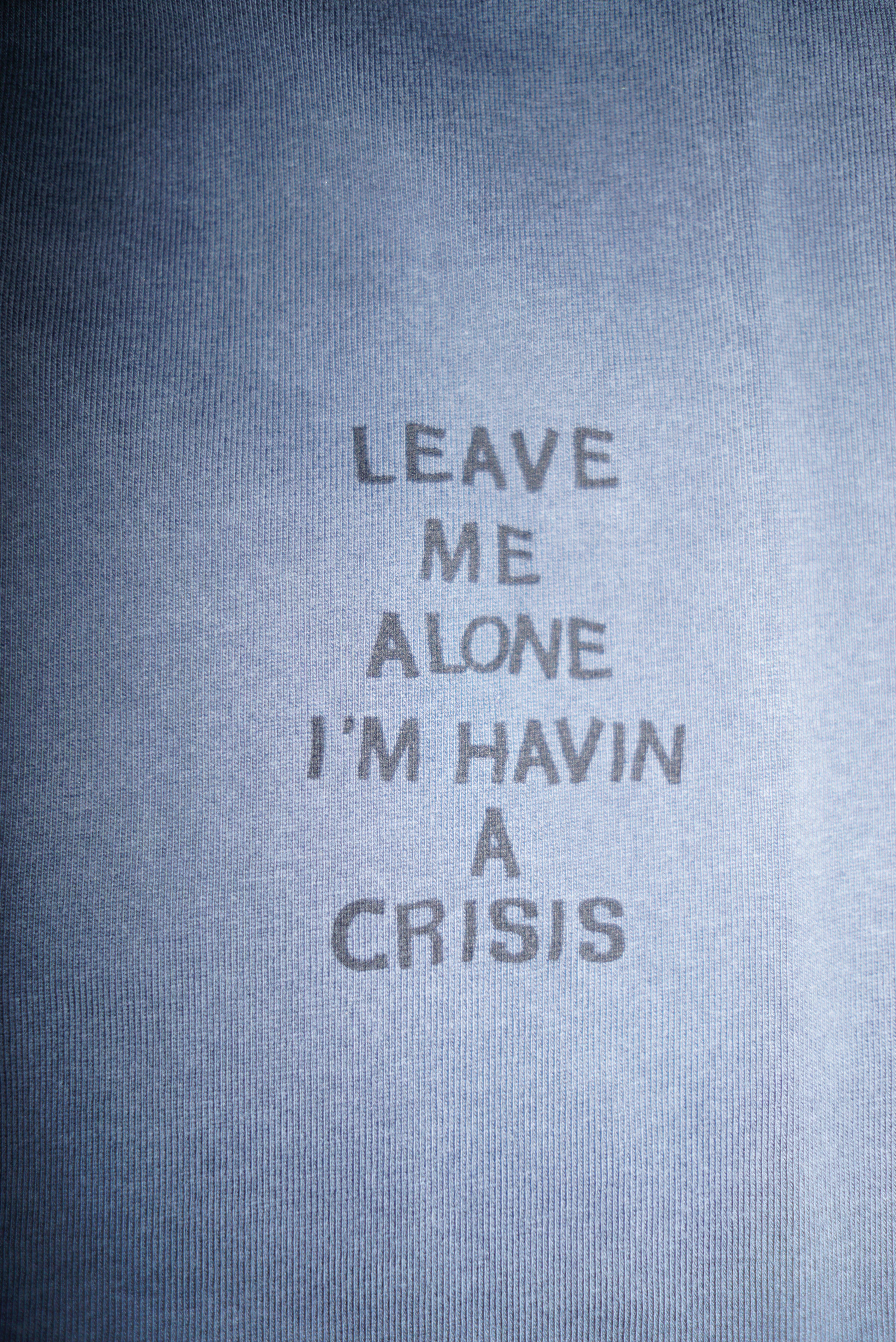 Mini Crisis Long Sleeve T-Shirt Faded Grey