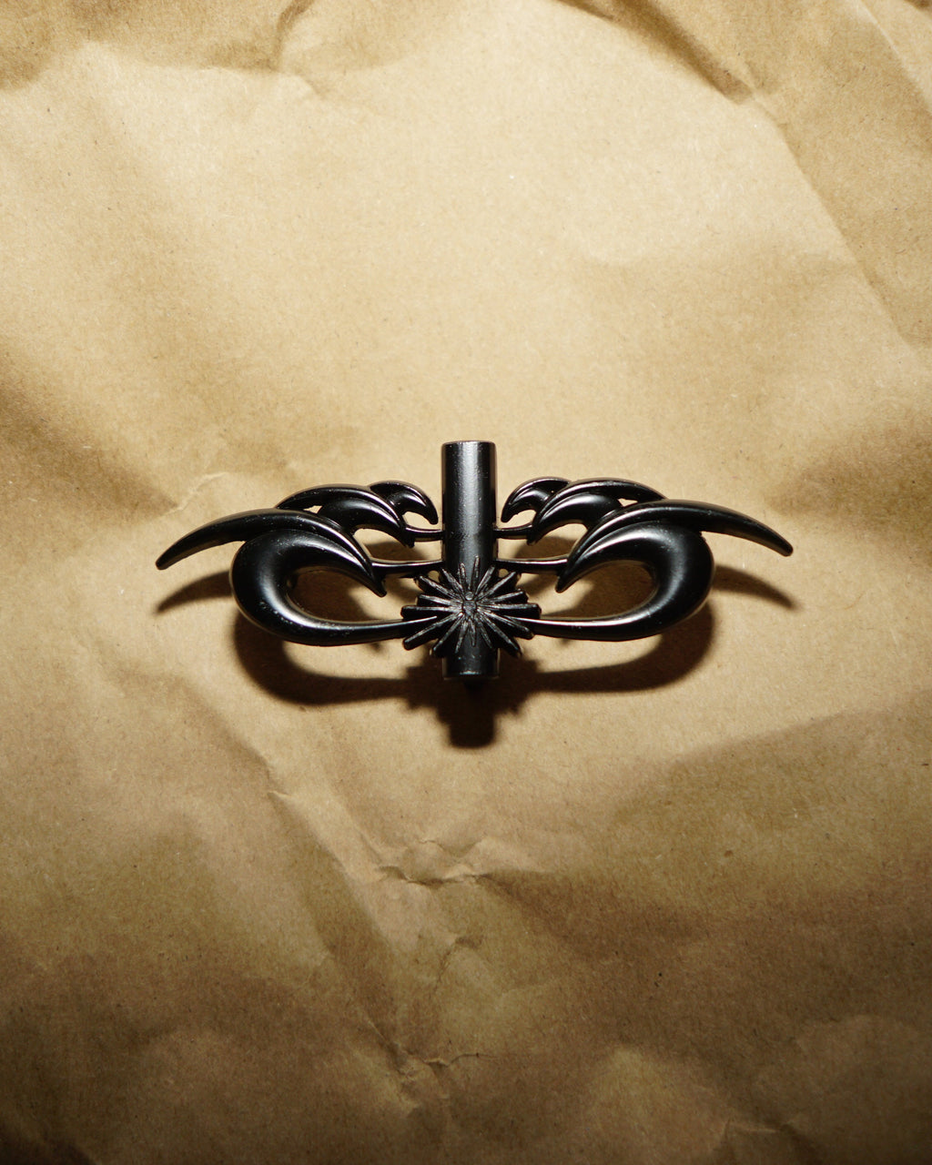 Moses Studded Thin Belt Black Titanium