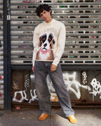 Emotional Support Dog Sweater White