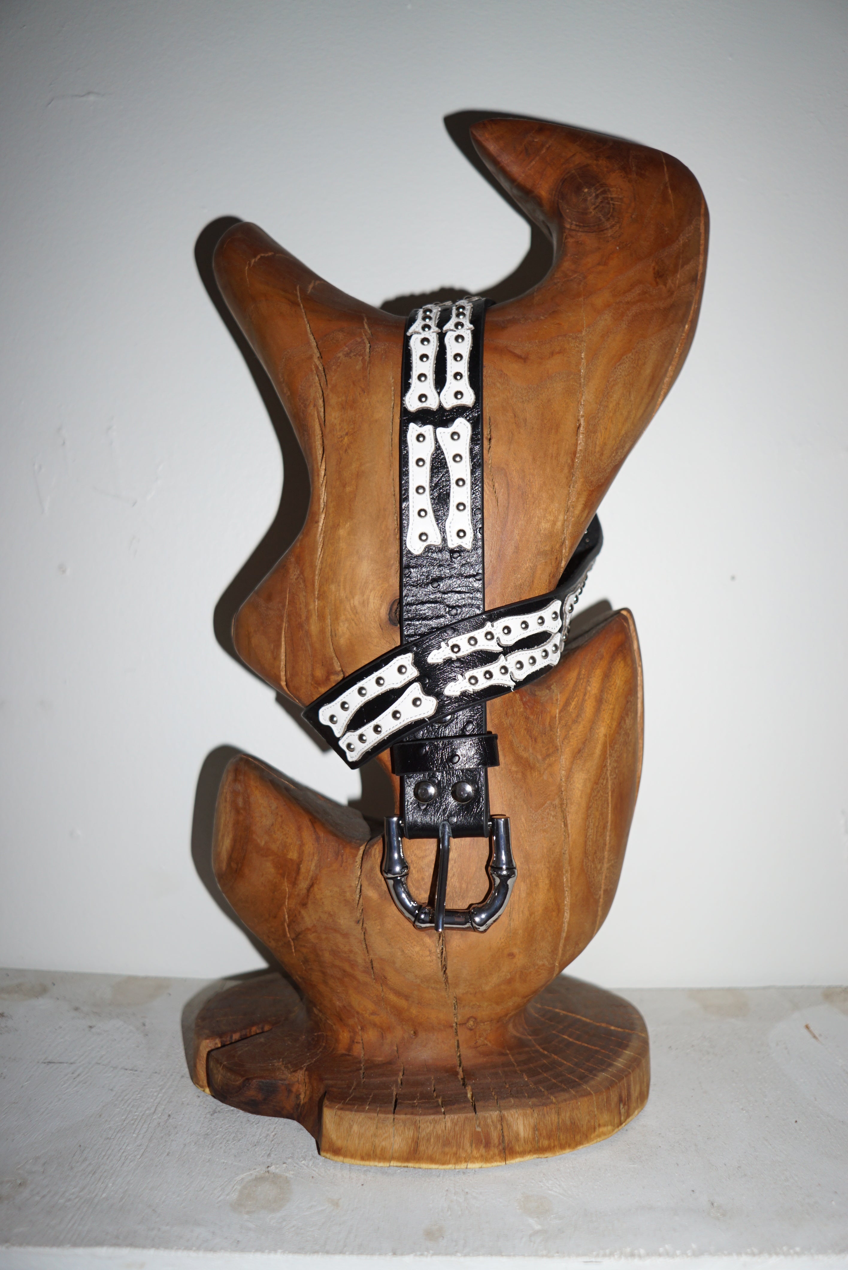 Stingwater Studded Bone Belt Black