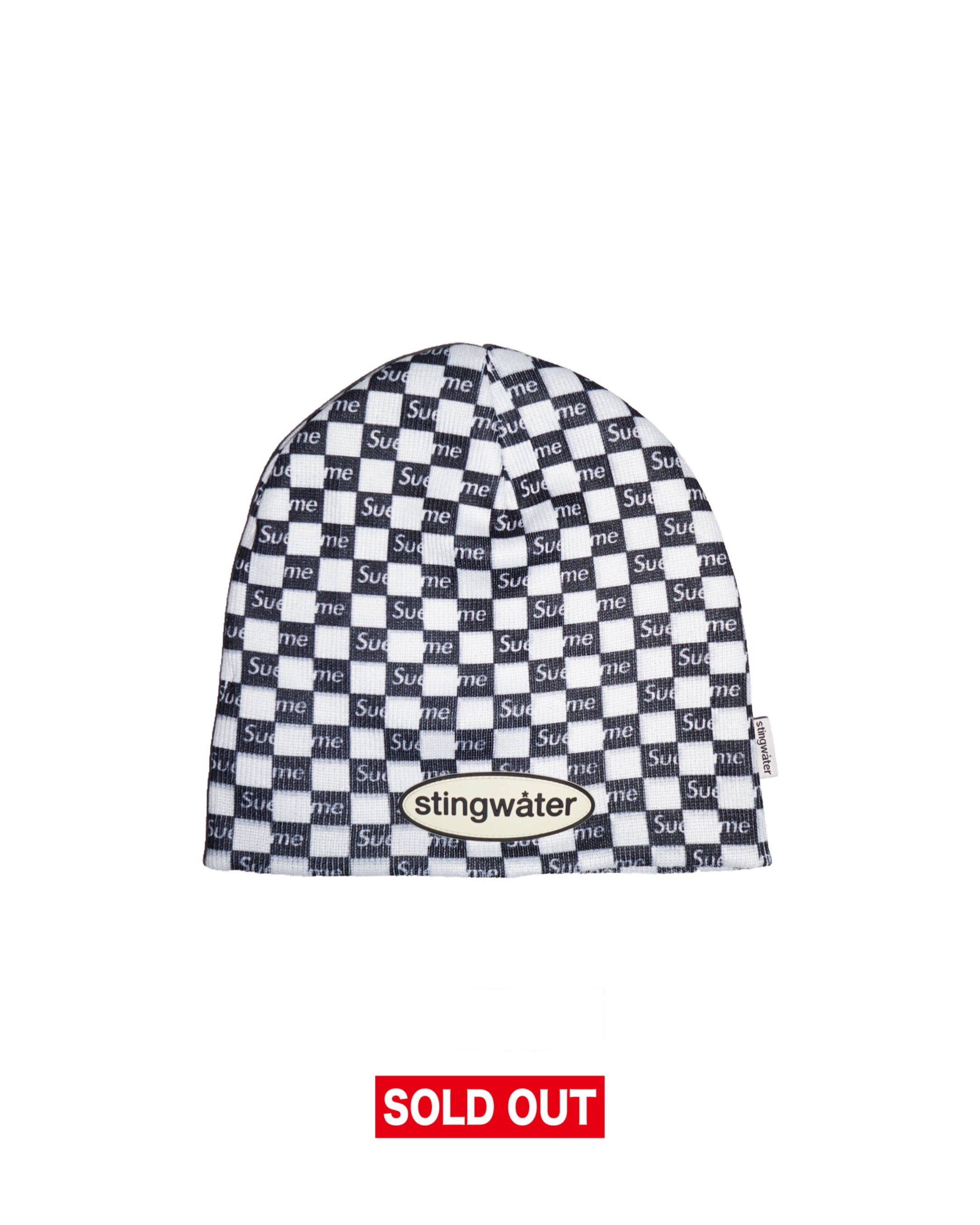 Sue Me Beanie White/Black