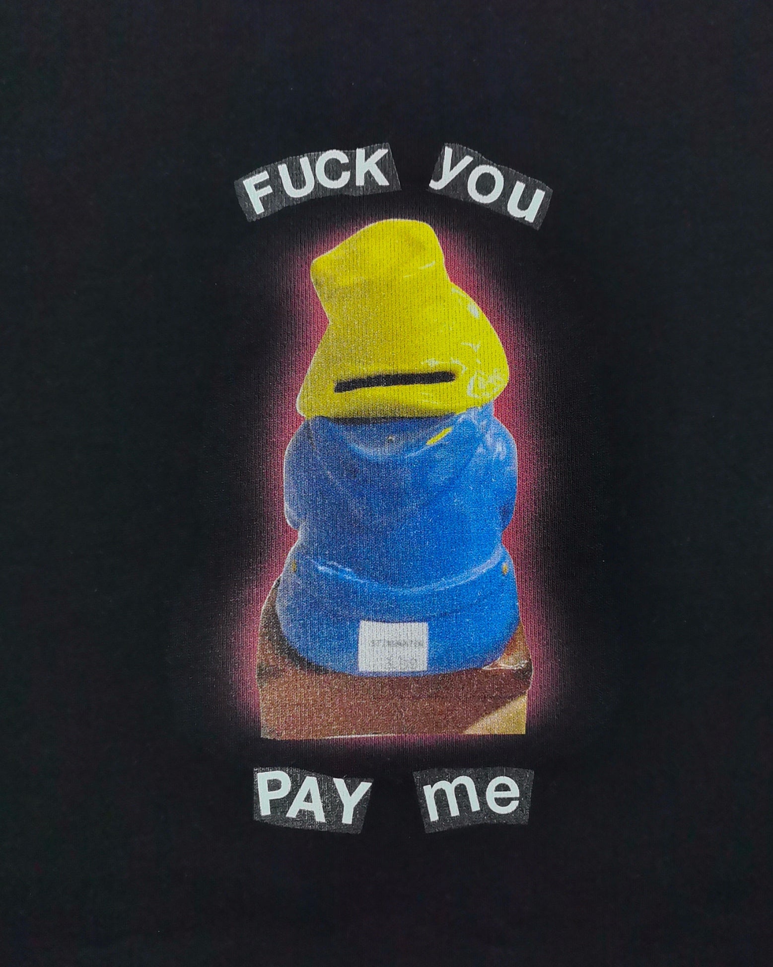 Crisis Bear T-Shirt Faded Black