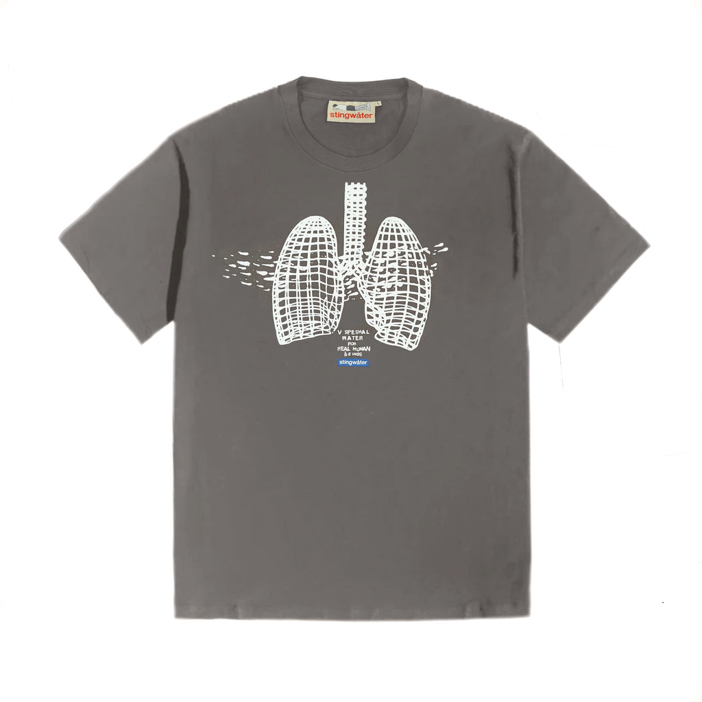 Stingwater Deep Breath T Shirt Metal Gray