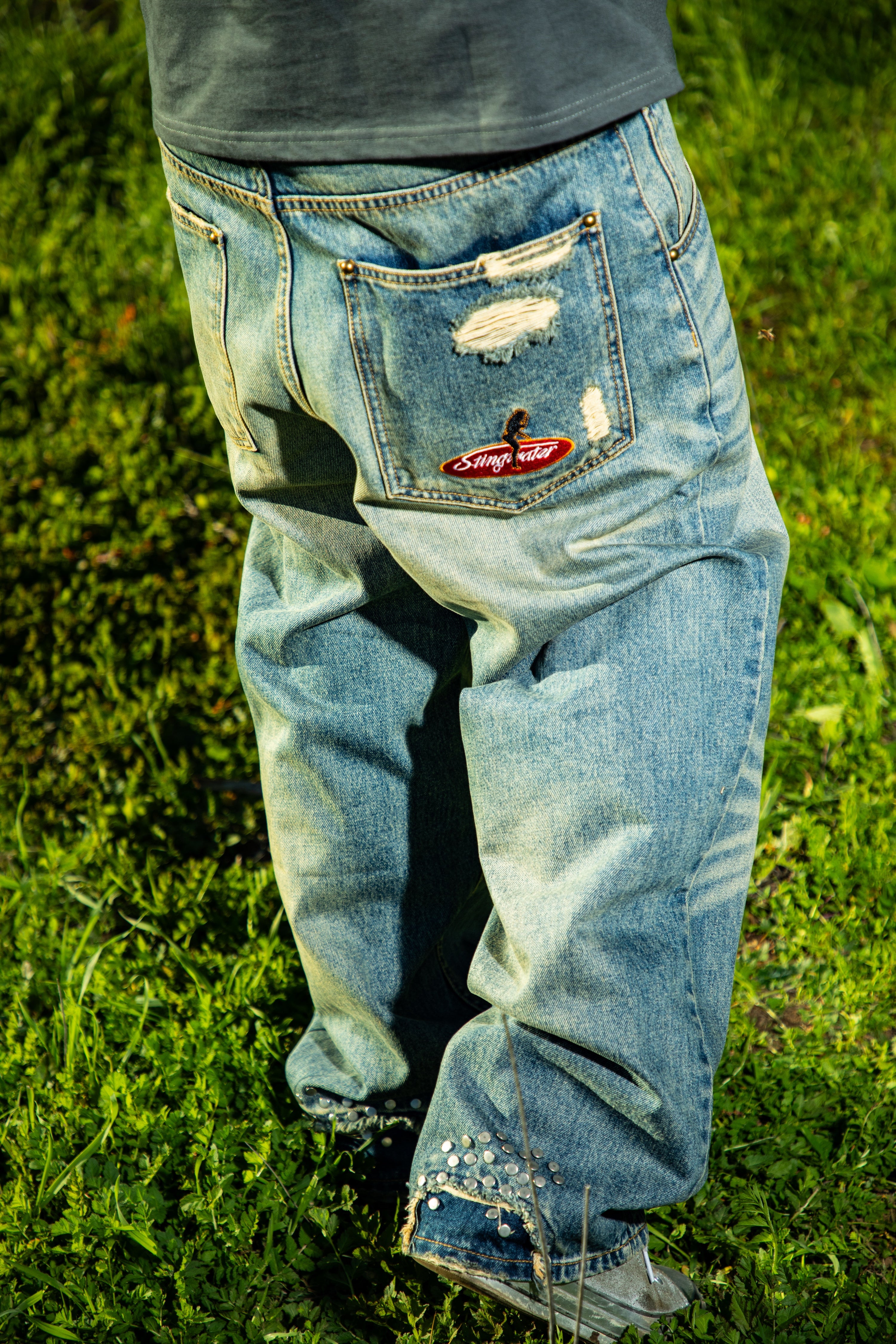 パンツ stingwater chain denim Stingwater Jeans Rope Chain vintage blue – stingwater