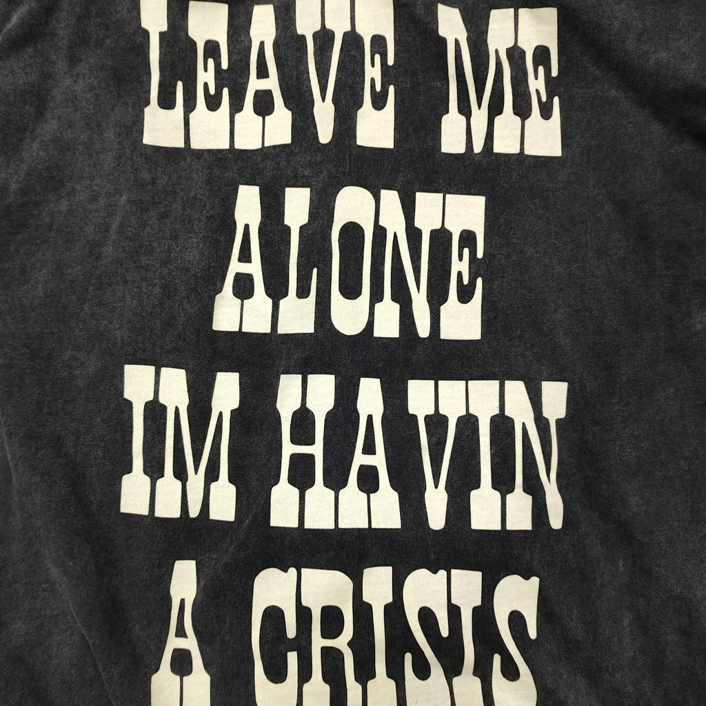 Western Crisis Zip Up Hoodie Black