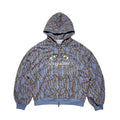 Thorn Zip Up Hoodie Blue