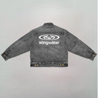 Neck Chain Jacket Acid Black