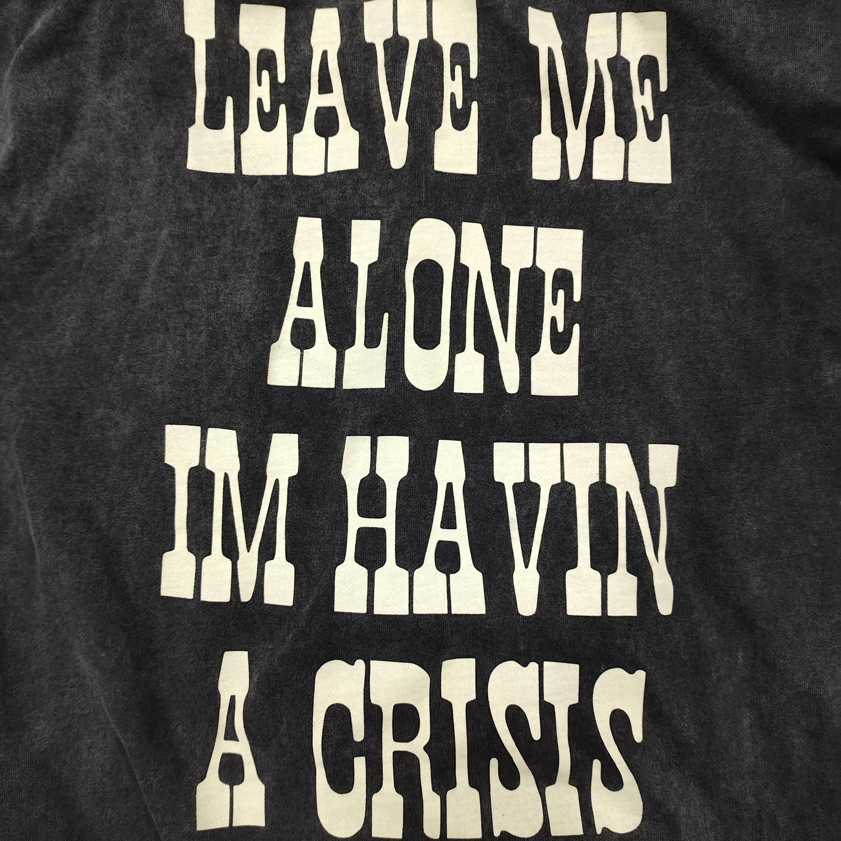 Western Crisis T-Shirt Acid Black