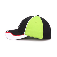 Load image into Gallery viewer, Racing S Logo Hat Black/Green/Red

