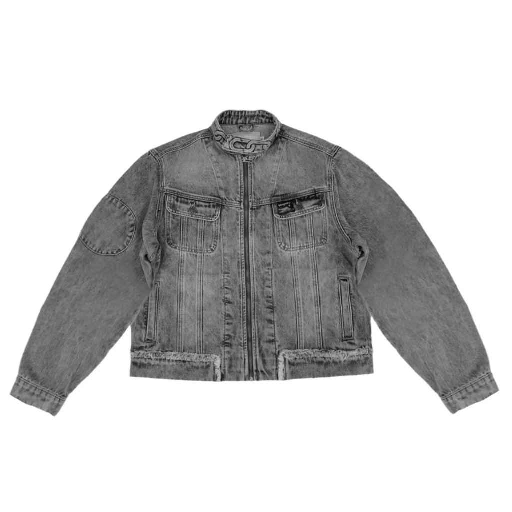 Neck Chain Jacket Acid Black