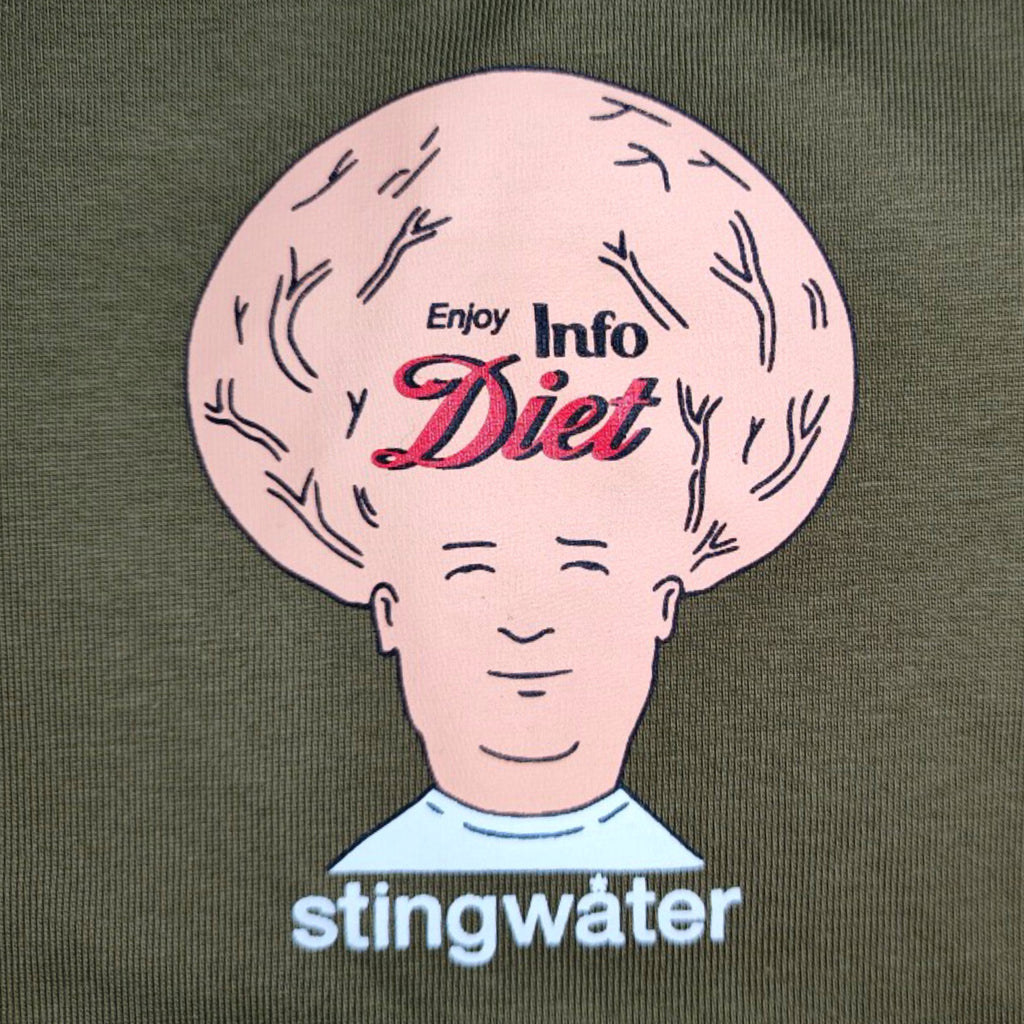 Info Diet T-Shirt No War Green