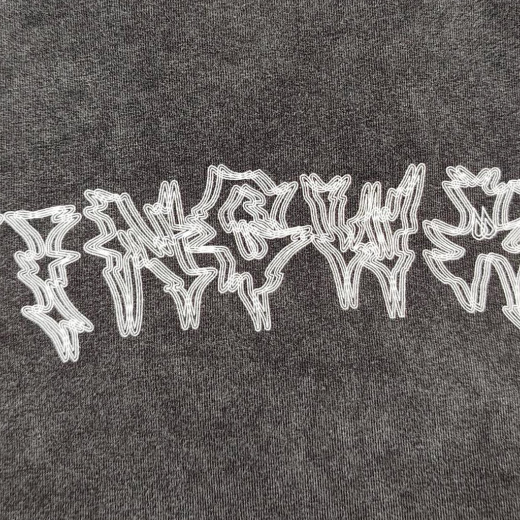 Stinger logo Acid Washed T-Shirt Gray