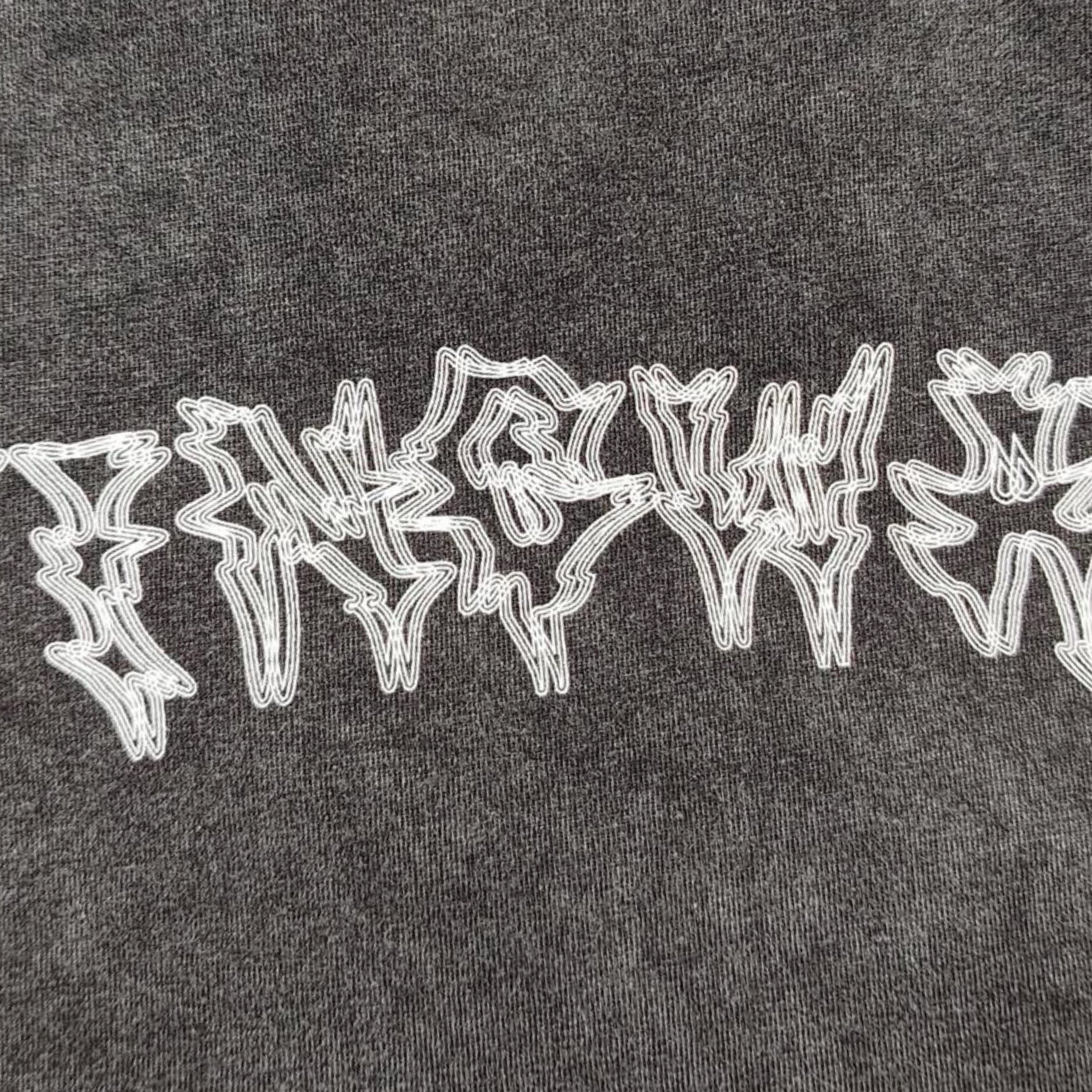 Stinger logo Acid Washed T-Shirt Gray