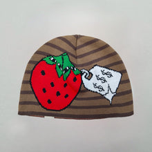 Load image into Gallery viewer, V Speshal Organic Strawberry Beanie Brown Stripes
